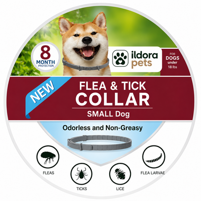 Flea & Tick Protection Collar for Dogs & Cats – 8 Month Protection